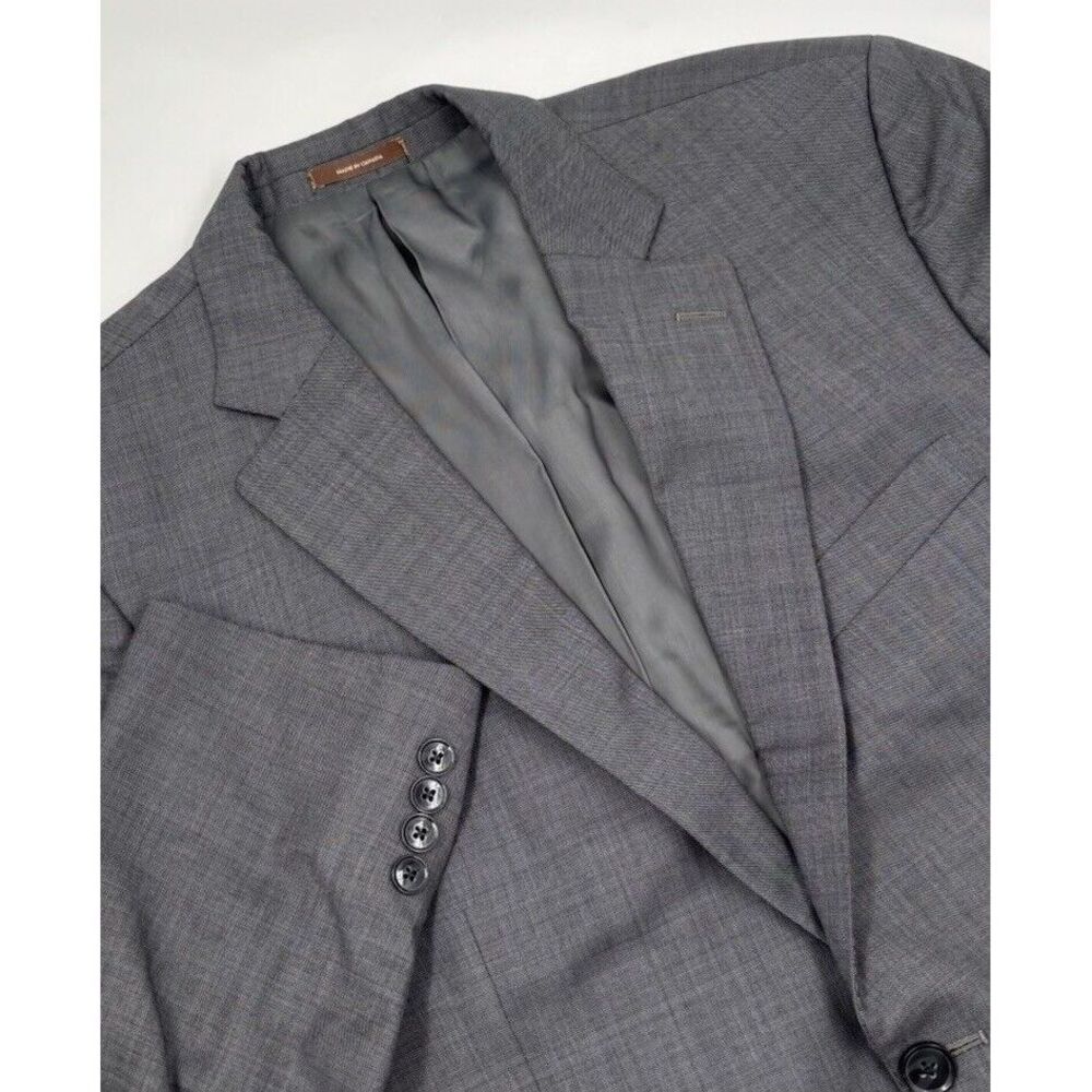 Peter Millar Men's 42R Wool Dark Grey Suit Jacket